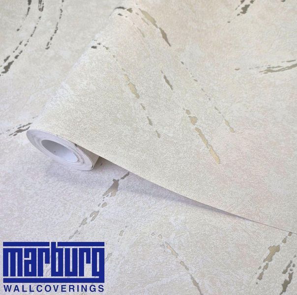 Шпалери вінілові 10.05 &times; 1.06 м 1033617,&nbsp;Marburg бежеві з текстурою для спальні, вітальні, кабінету, коридору 2655374103 фото