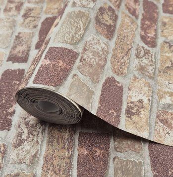 Вінілові шпалери 10.05 &times; 1.06 м Marburg 97984 &mdash; затишок натурального каменю та теракотова естетика 2994407877 фото