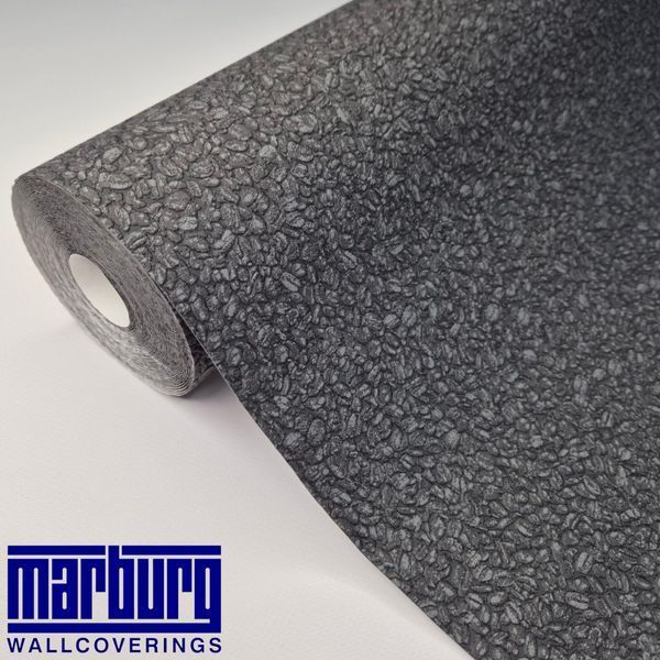 Шпалери вінілові 10.5 &times; 0.53 м Marburg 77594, чорні для коридору, вітальні, передпокою, офісу, кухні 2556853877 фото