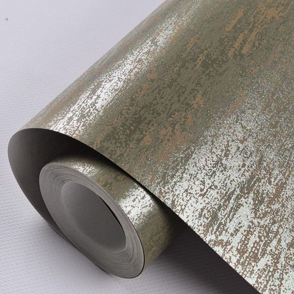 Обои флизелиновые 0.53 &times; 10.05 м Marburg 55735, хаки &mdash; для спальни, гостиной, кабинета 2785922034 фото