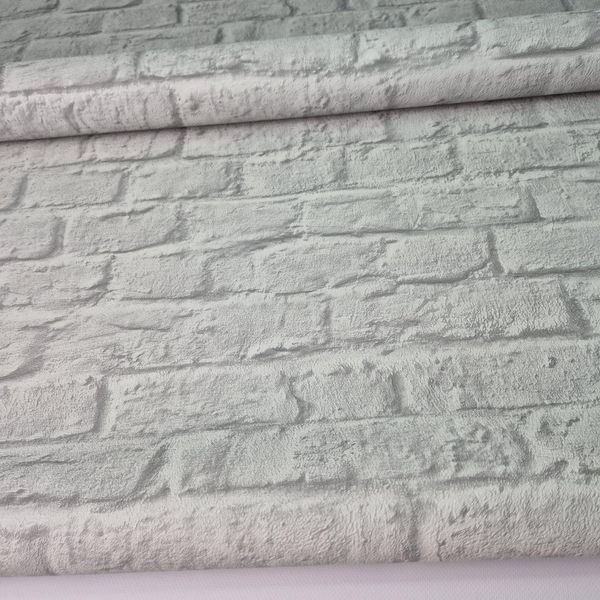 Шпалери вінілові 1,06 &times; 10 м Marburg Loft Superior 1034117, сірі під цеглу для вітальні, спальні 2693906973 фото