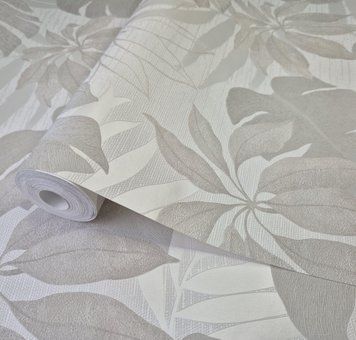Шпалери вінілові 1,06 &times; 10 м Marburg Atelier 1031415, молочні з природним орнаментом для вітальні, спальні 2693871314 фото